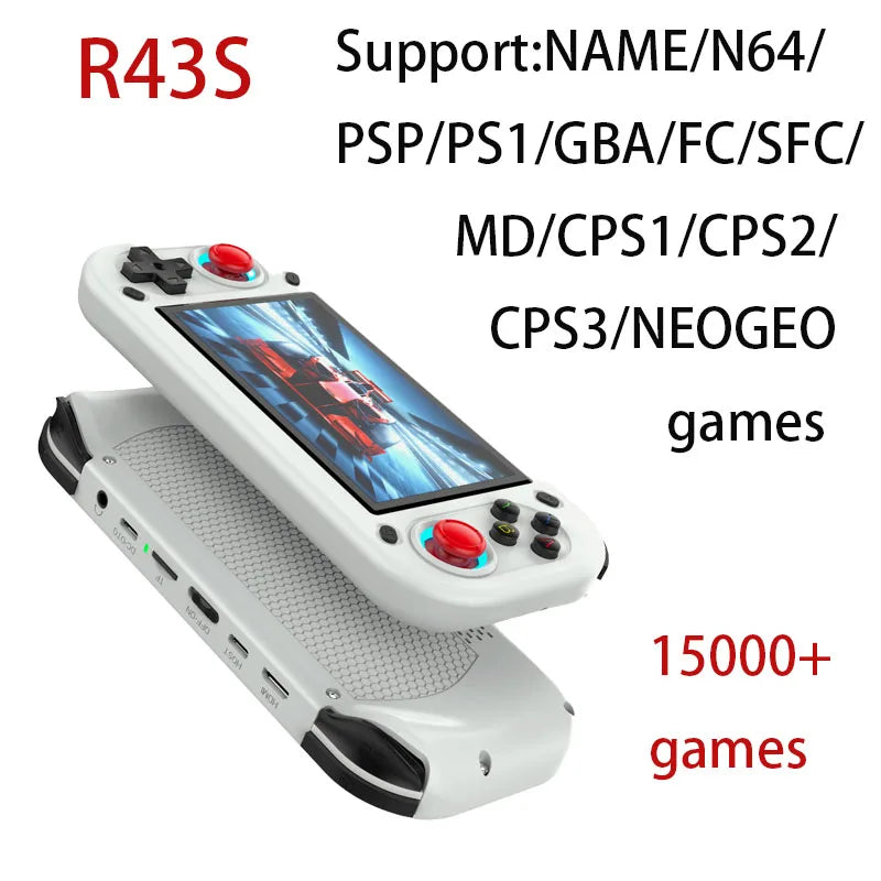 Console de jeu portable rétro R43S – 15 000+ jeux intégrés