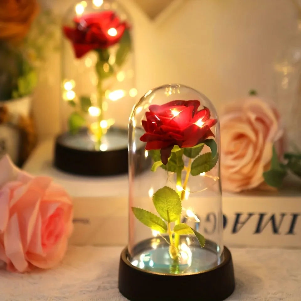 Rose Éternelle Lumineuse – Cadeau Romantique & Décoration Élégante