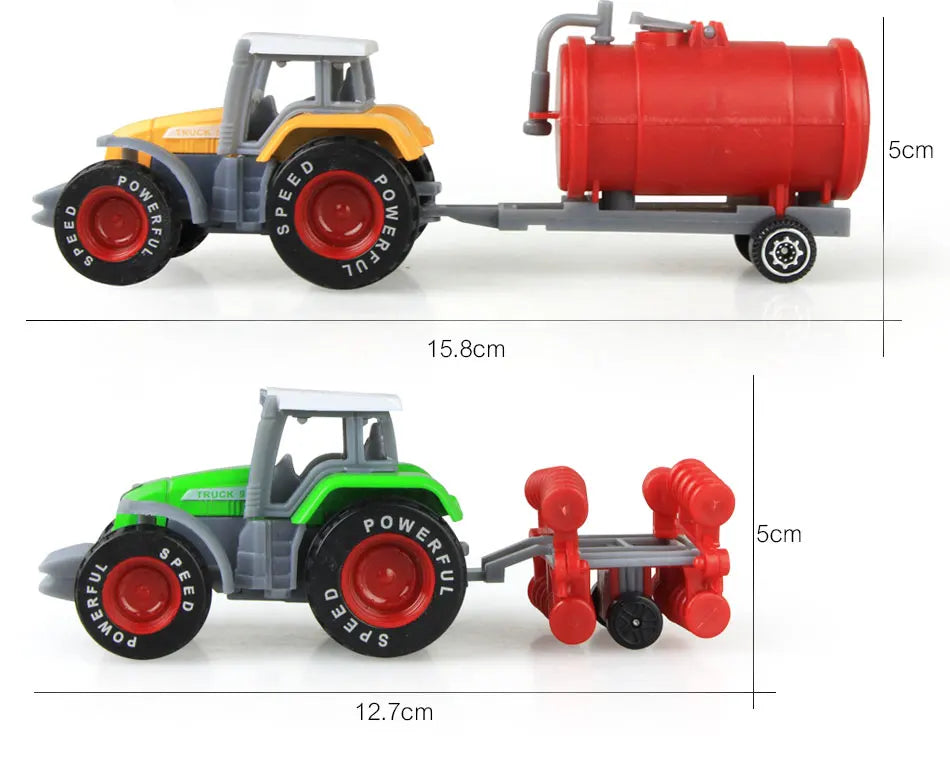 Mini Tracteur Agricole en Alliage – Modèle 1:64 pour Enfants