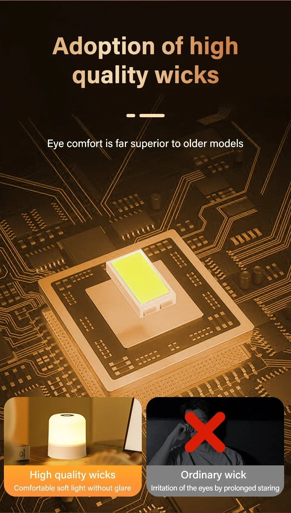 Veilleuse LED Rechargeable avec Télécommande – Tactile, RVB, Intensité Variable