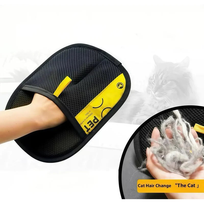 Gant anti-poils électrostatique réutilisable pour chien et chat — 2-en-1