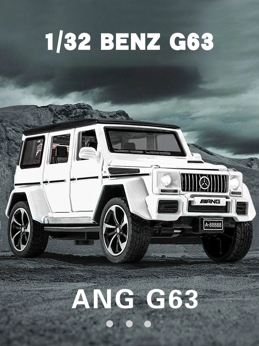 Mercedes-Benz G63 1:32 – Miniature Tout-Terrain Brabus Métal | Son & Lumière