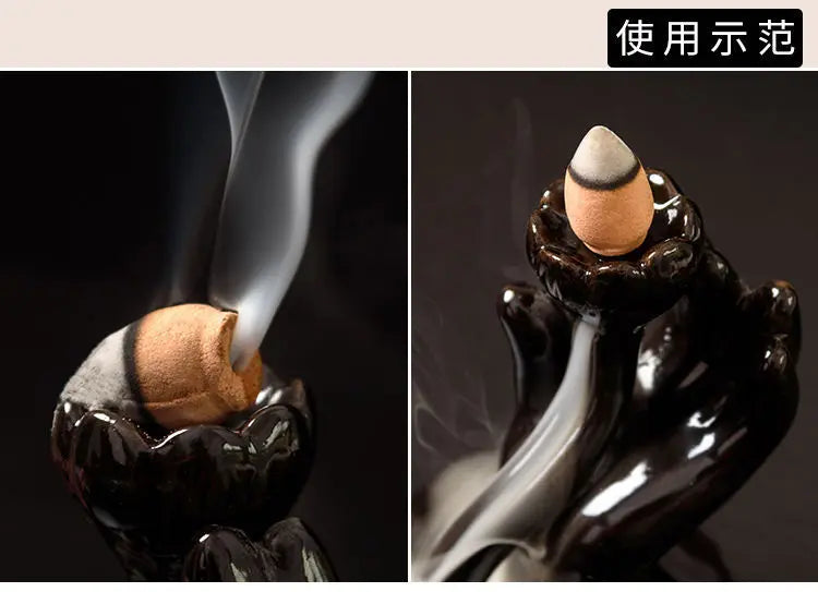 Cônes d’Encens Naturels à Reflux – Cascade de Fumée