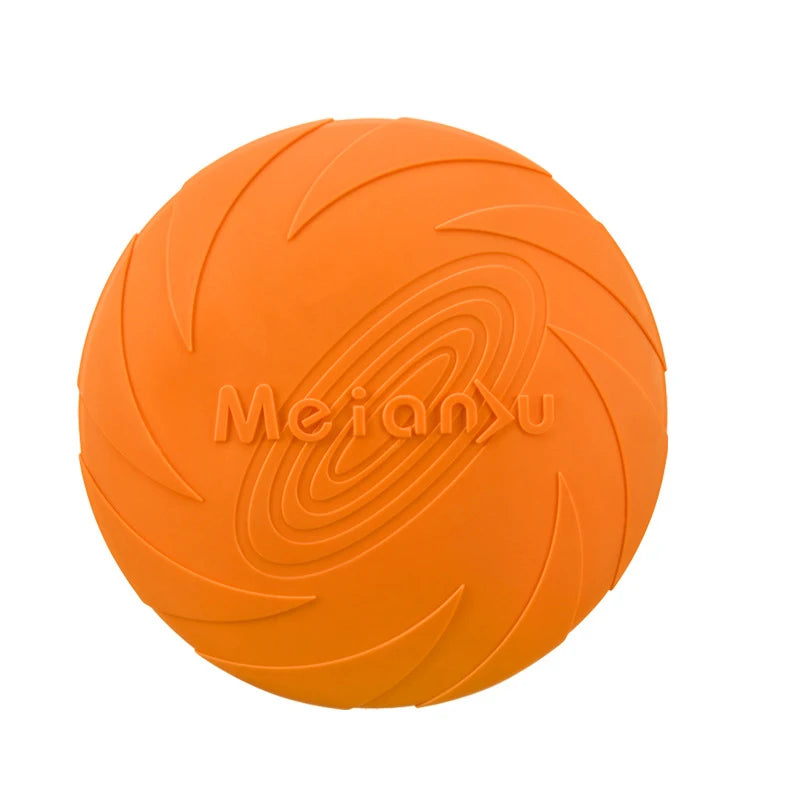 Frisbee en silicone souple pour chien — jouet à mâcher résistant