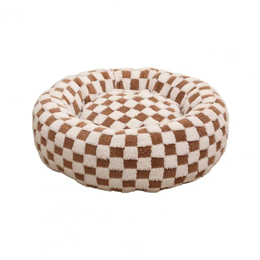 Panier donut apaisant antidérapant pour chien et chat