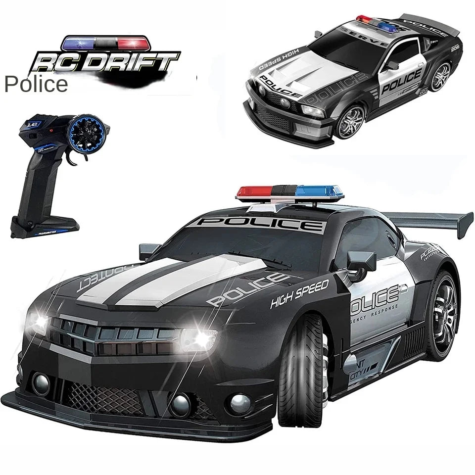 Voiture de Police RC 1:12 – Super Rapide 2.4GHz avec Lumières