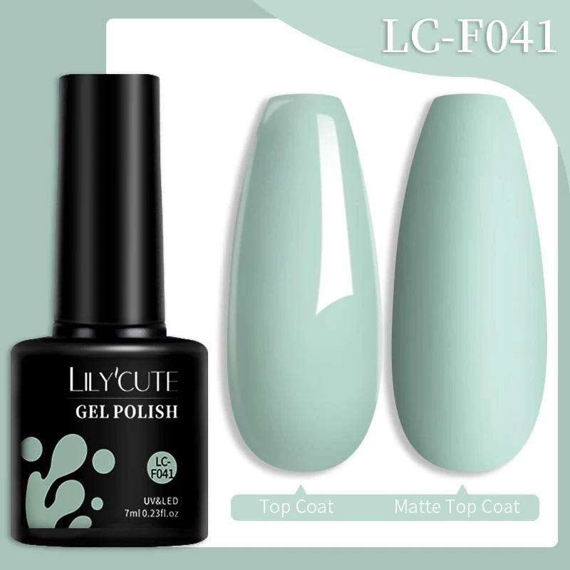 Vernis Gel LILYCUTE 7ml – Brun Foncé Collection Automne/Hiver – Brillance & Élégance Longue Tenue