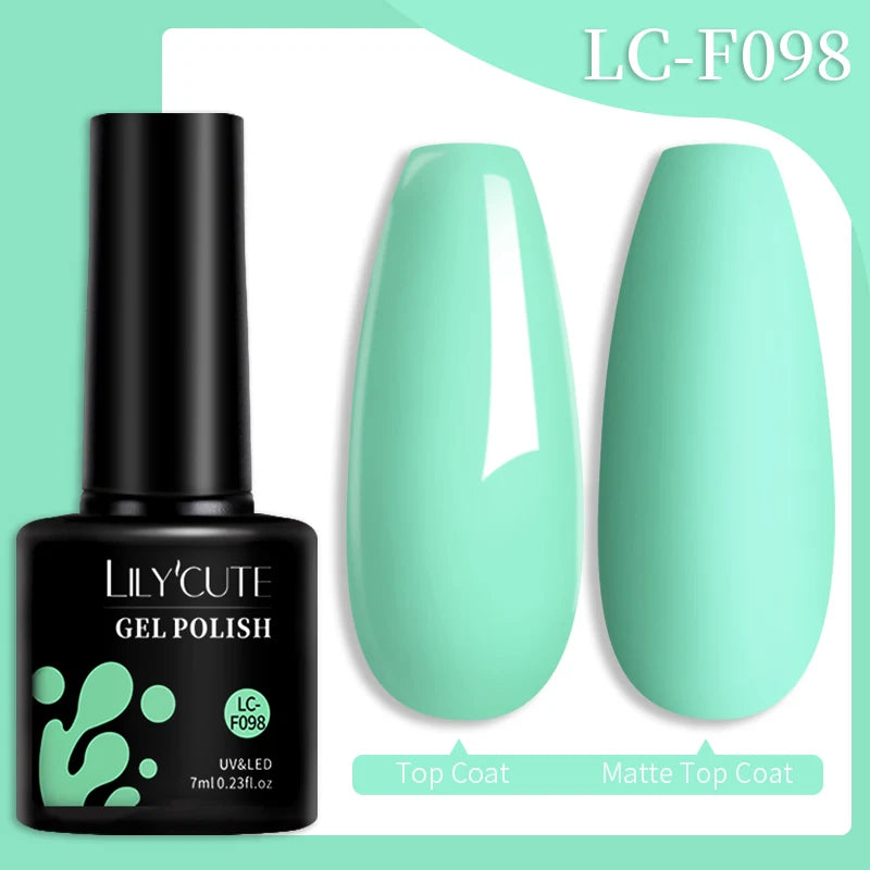Vernis Gel LILYCUTE 7ml – Brun Foncé Collection Automne/Hiver – Brillance & Élégance Longue Tenue
