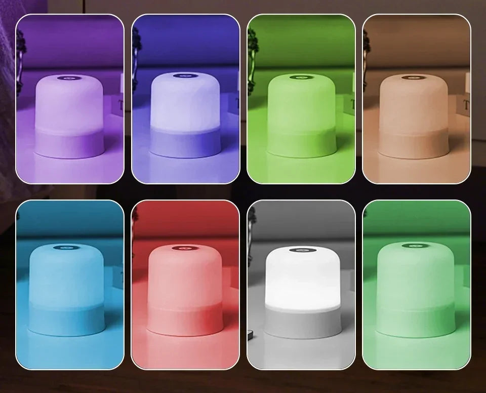 Veilleuse LED Rechargeable avec Télécommande – Tactile, RVB, Intensité Variable