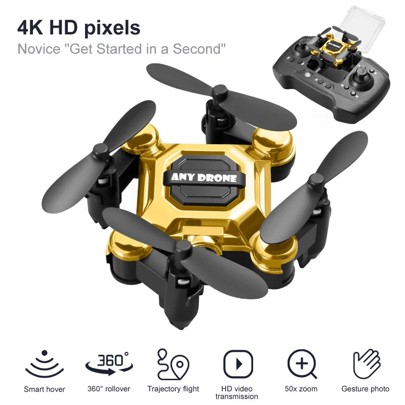 Drone K04 Mini – Pliant Ultra-Léger | Version 4K ou Sans Caméra | Photographie Aérienne
