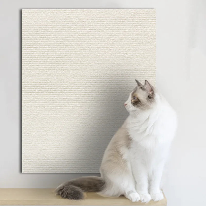 Griffoir mural autocollant pour chat — protège murs et canapé, découpable