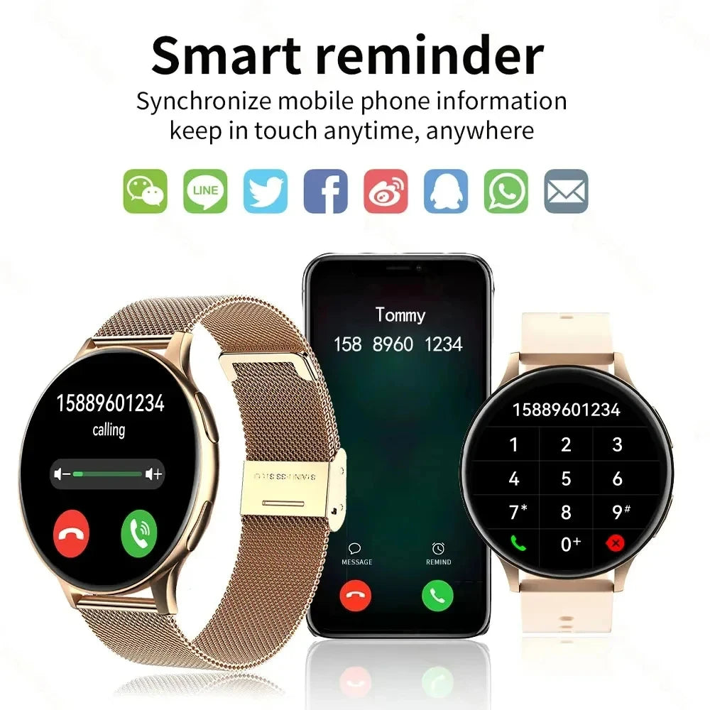 Montre Connectée LIGE – Appels Bluetooth & Charge Sans Fil (1.28’’ IP68 – 2025)
