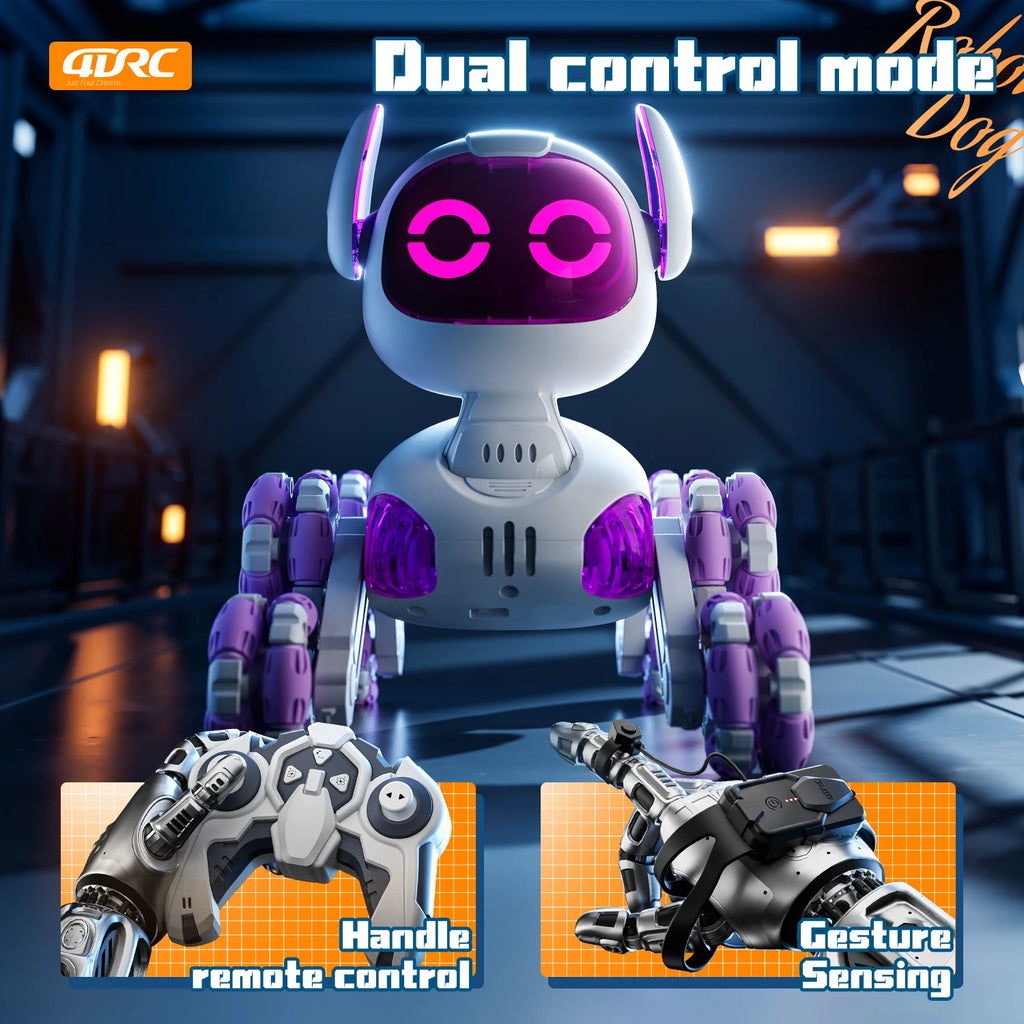 Robot Chien Cascadeur 8WD – Voiture RC Transformable avec Gestes & Lumières