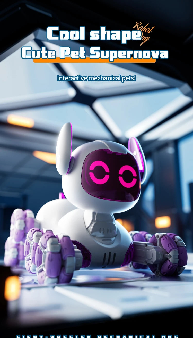 Robot Chien Cascadeur 8WD – Voiture RC Transformable avec Gestes & Lumières