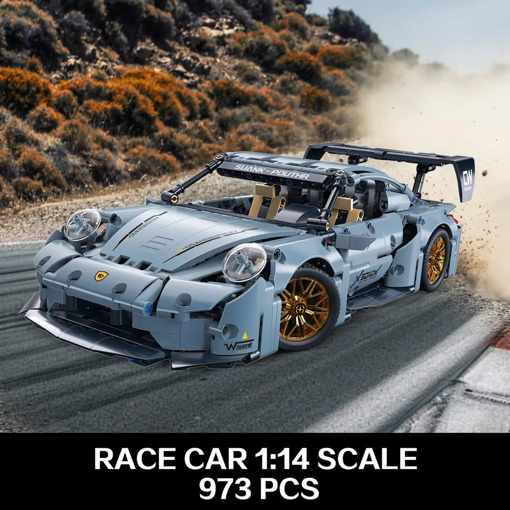 Voiture de Course Sport – Kit de Construction TOYLINX 1:14 (973 Pièces)