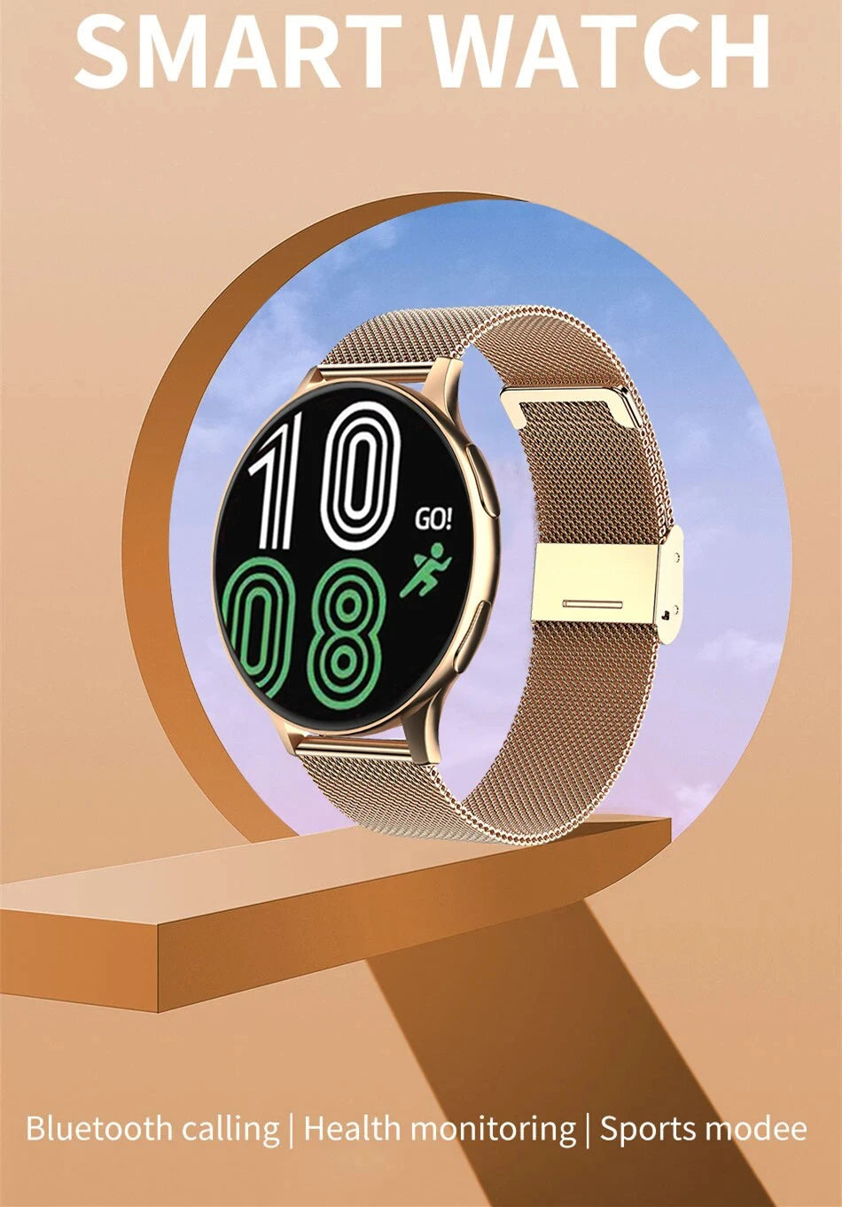 Montre Connectée LIGE – Appels Bluetooth & Charge Sans Fil (1.28’’ IP68 – 2025)