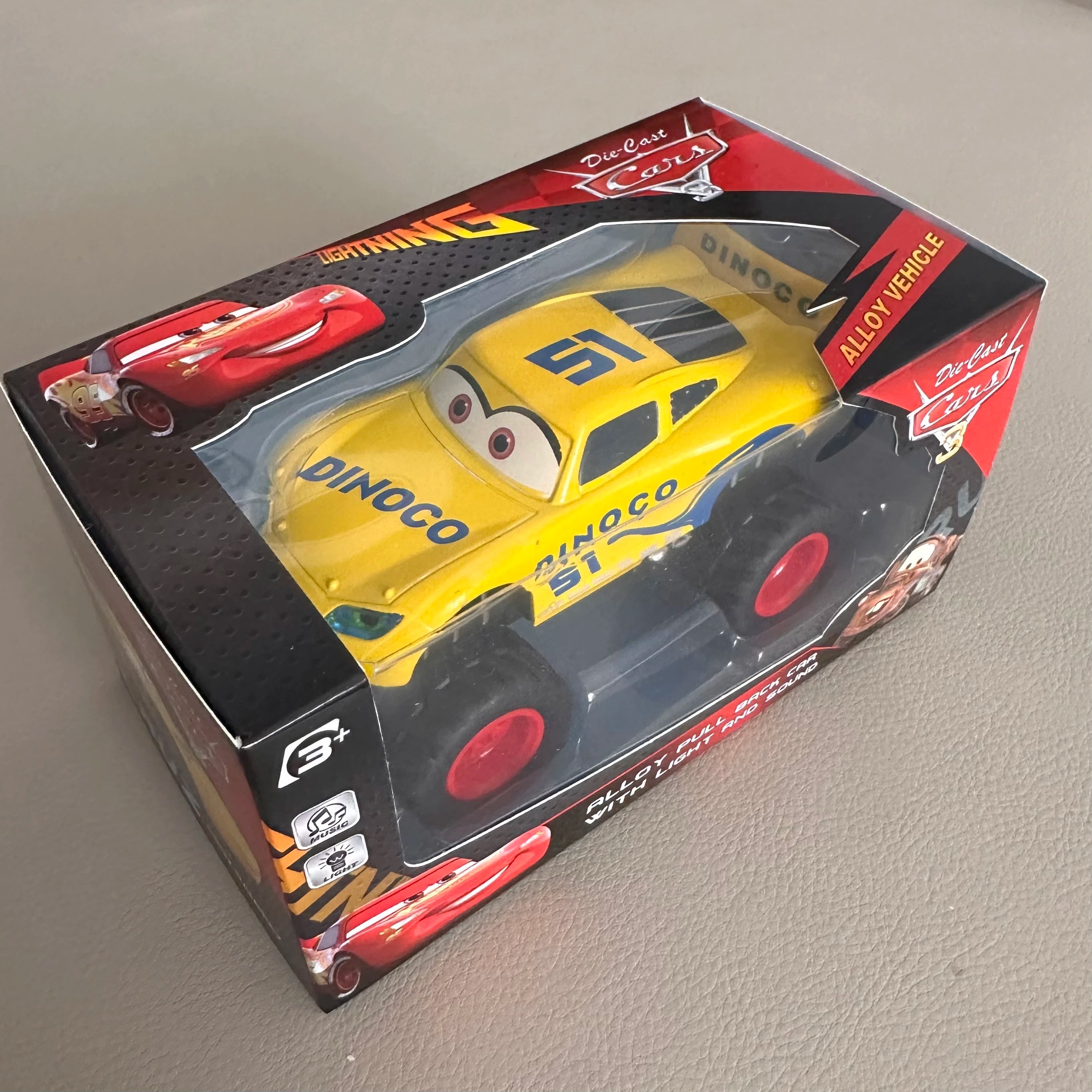 Disney Toy Story 4 – Lightning McQueen Inertiel avec Lumières | Modèle de Collection Enfants