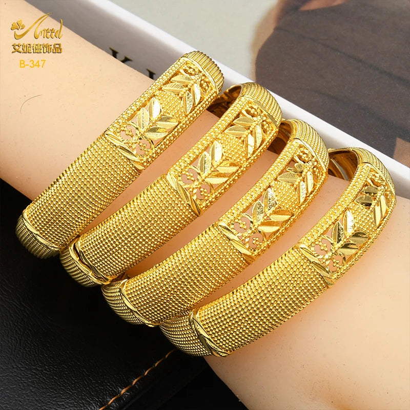 Bracelets Luxe Plaqué Or 24K – Style Dubaï, Indien & Africain