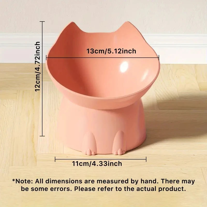 Gamelle surélevée inclinée pour chat — anti-renversement, confort cervical