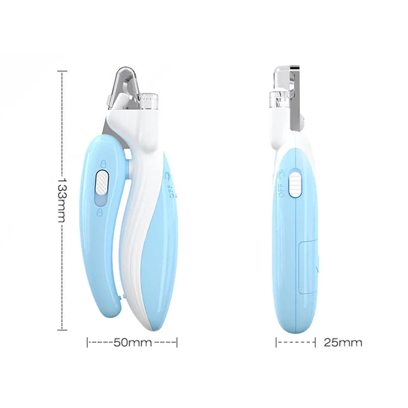 Coupe-griffes avec lampe LED pour chien et chat — anti-coupure