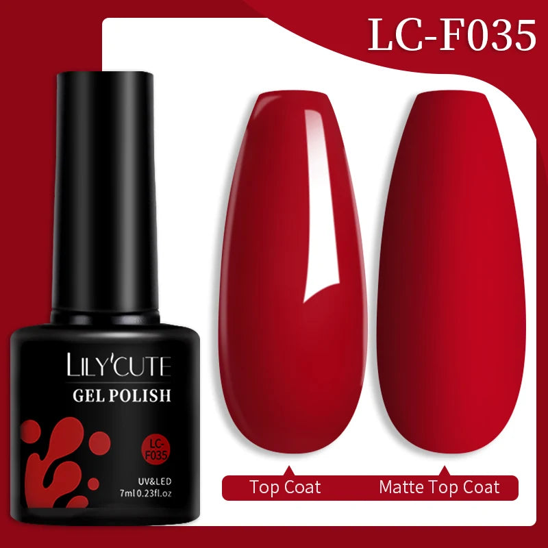 Vernis Gel LILYCUTE 7ml – Brun Foncé Collection Automne/Hiver – Brillance & Élégance Longue Tenue