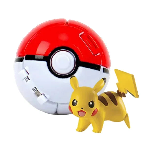 Figurines Pokéball Pokémon – Pikachu, Dracaufeu, Gengar, Tortank, etc. (Plusieurs modèles)