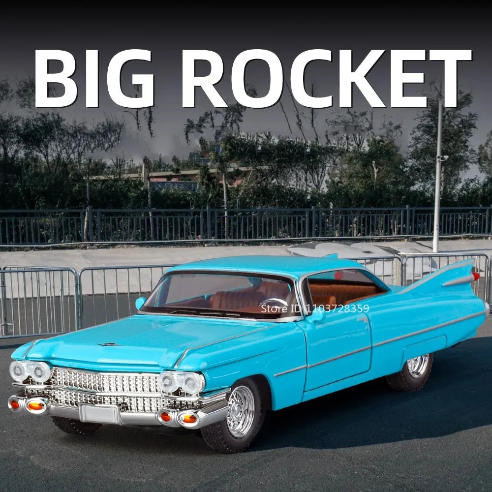 Eldorado Biarritz & Charger 1970 – Voitures Miniatures 1:32 en Alliage | Son & Lumière | Portes Ouvrantes