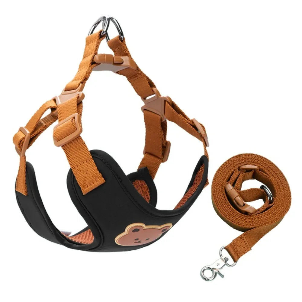 Ensemble harnais et laisse anti-traction pour chat et petit chien