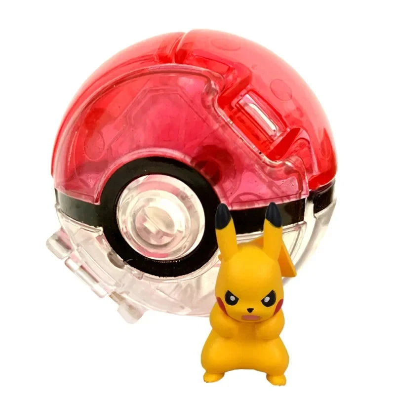 Figurines Pokéball Pokémon – Pikachu, Dracaufeu, Gengar, Tortank, etc. (Plusieurs modèles)