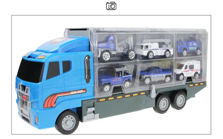 Jouets de Construction 10-en-1 – Camion Transporteur & Mini Véhicules