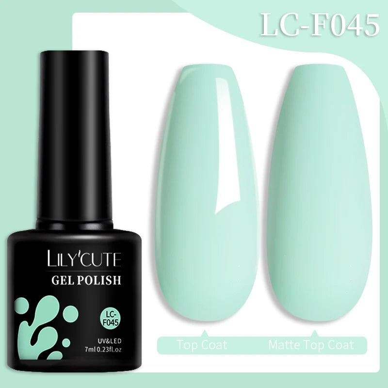 Vernis Gel LILYCUTE 7ml – Brun Foncé Collection Automne/Hiver – Brillance & Élégance Longue Tenue