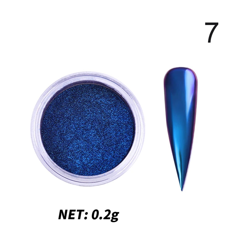 Poudre effet miroir – Nail Art Chromé Professionnel
