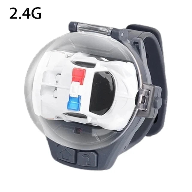 Mini Montre Voiture RC LED – Jouet Télécommandé 2.4GHz (Enfants)
