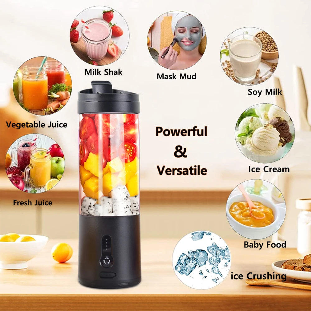 Mini Blender Portable HD-06 – Smoothies & Jus Frais (530 ml)