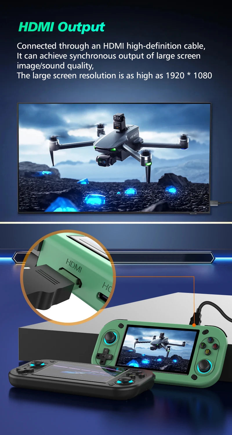 Console de jeu portable rétro R43S – 15 000+ jeux intégrés