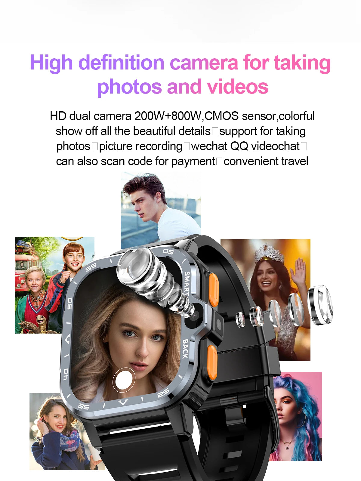 Valdus IcalD – Montre intelligente Android 4G GPS HD