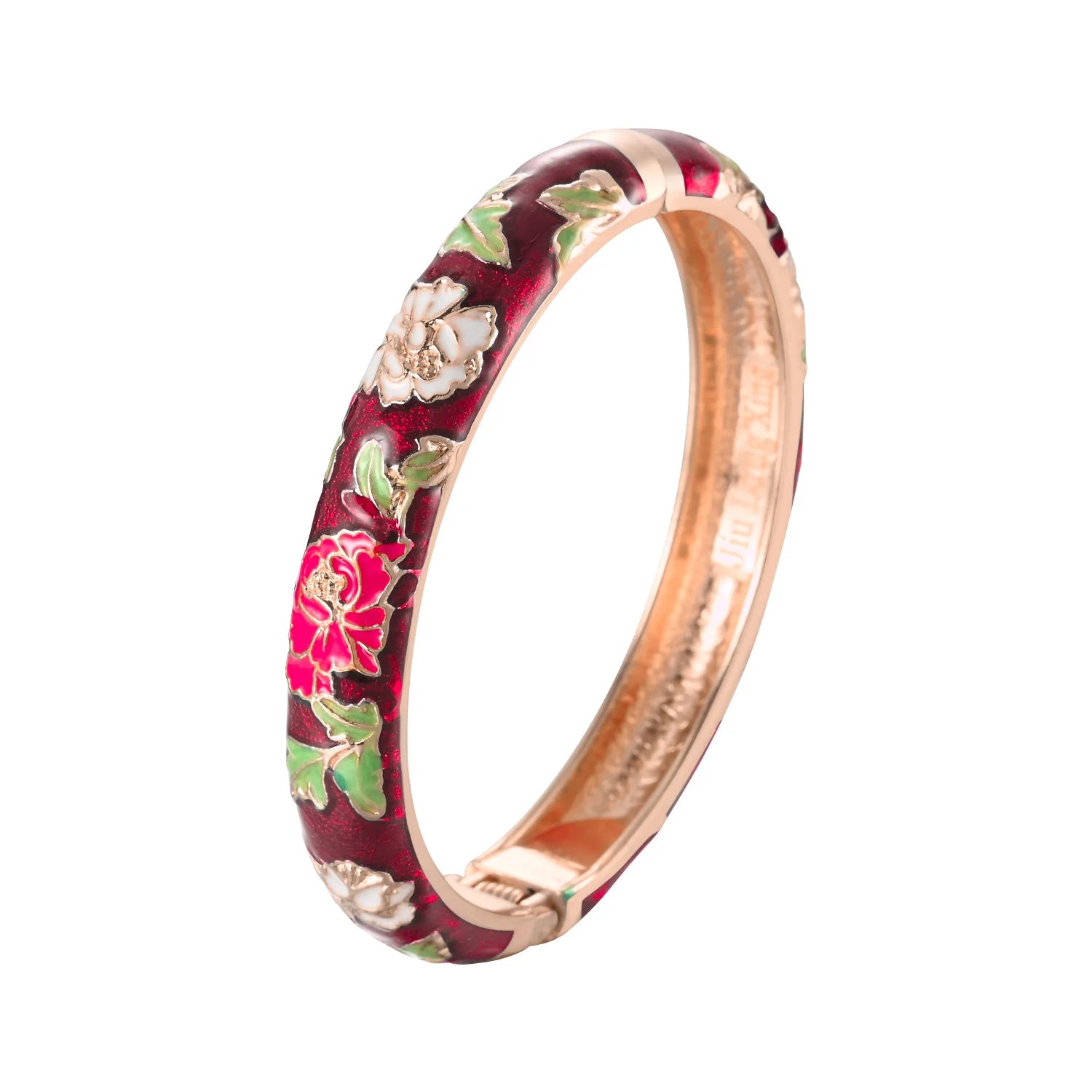 Bracelet Émaillé Fleur – Style Indien & Dubaï – Couleurs Premium