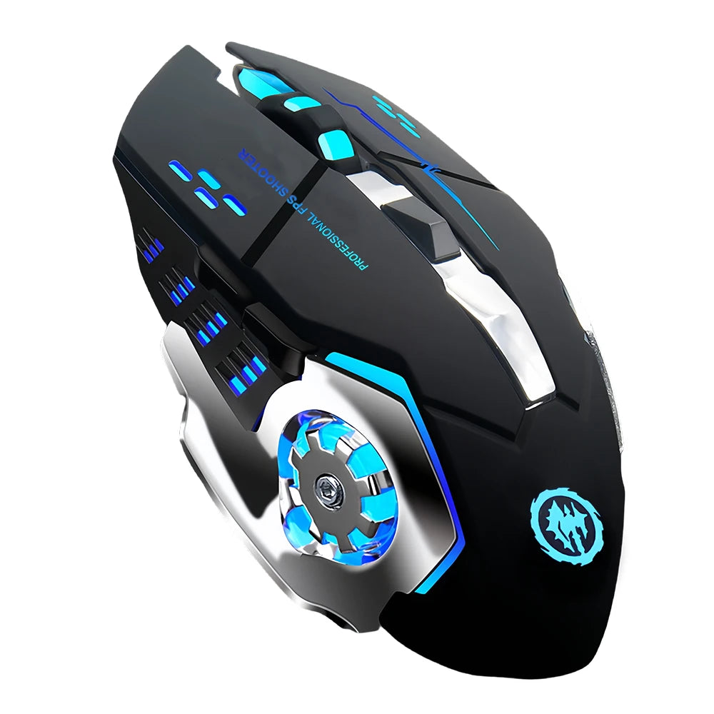 Souris Gaming Sans Fil RGB – Bluetooth 5.2 & 2.4G, Silencieuse, 3600 DPI