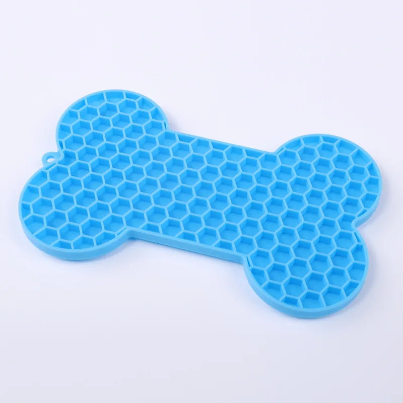 Tapis de léchage avec gamelle anti-glouton pour chien et chat