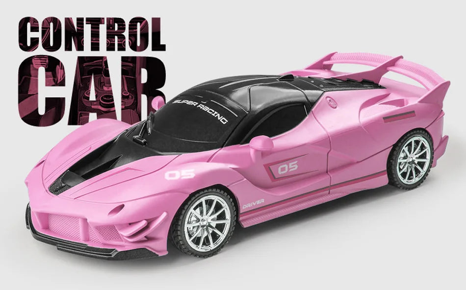 RC Car 2.4G 4CH Remote Control 1:18 With Led Light Sports Cars High Speed Radio Drift Vehicle Racing Boys Girls Toy For Children