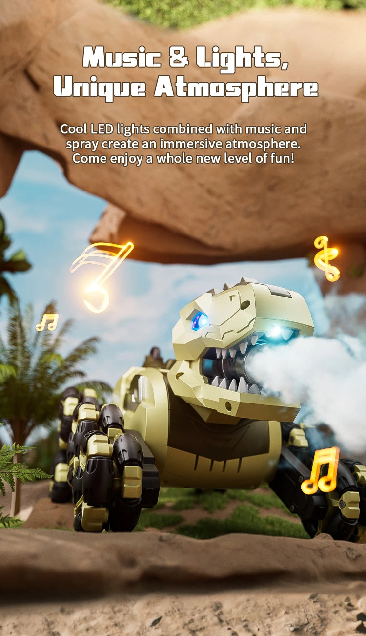 Dinosaure Y12 – 8WD, Bras Articulés, Dérive & Vapeur Brume