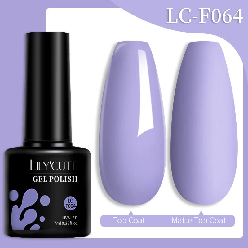 Vernis Gel LILYCUTE 7ml – Brun Foncé Collection Automne/Hiver – Brillance & Élégance Longue Tenue
