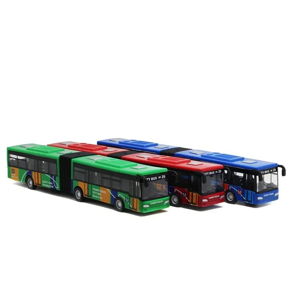 Bus de Ville 1:64 en Alliage – Modèle Express Urbain Rétractable