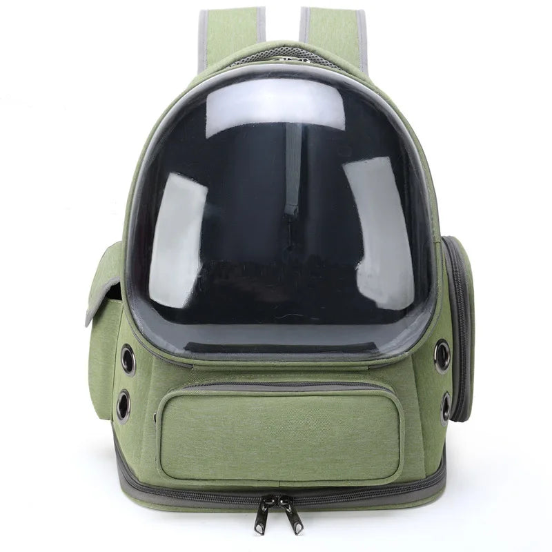 Sac à dos de transport bulle transparente pour chat et petit chien
