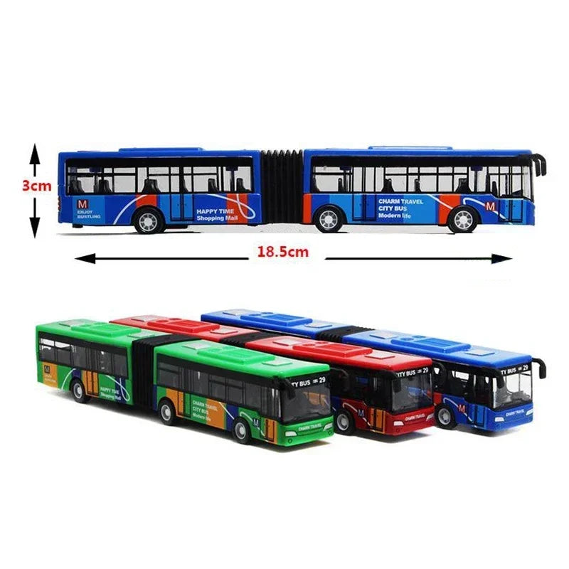 Bus de Ville 1:64 en Alliage – Modèle Express Urbain Rétractable