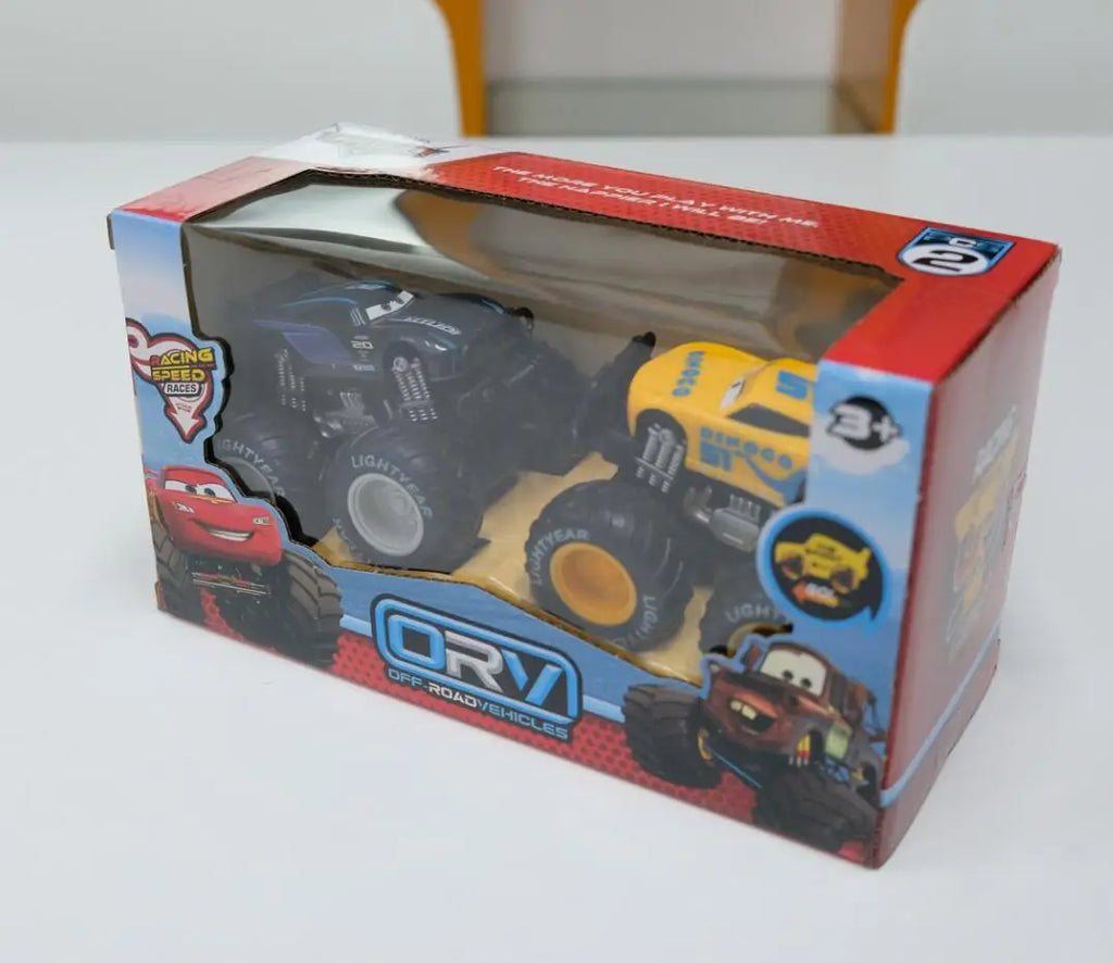 Ensemble de Véhicules Tout-Terrain à Double Inertie – Modèles Miniatures 1:55