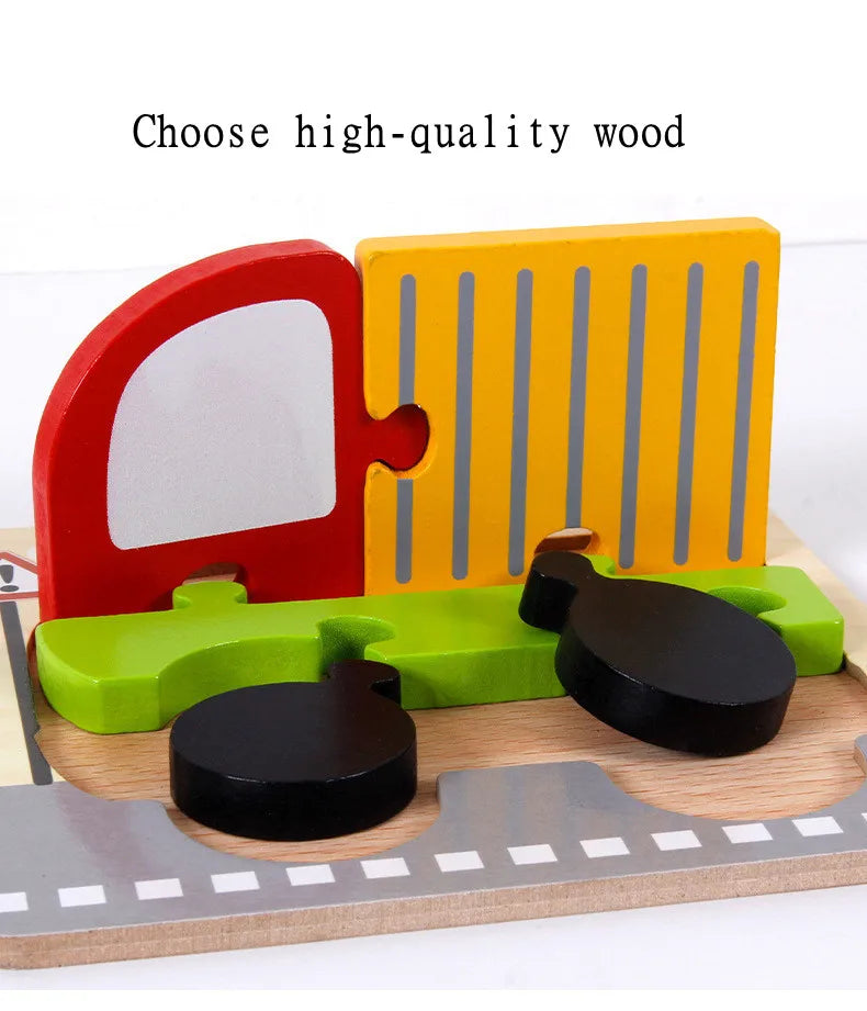 Puzzle 3D en Bois – Animaux • Apprentissage Précoce Montessori