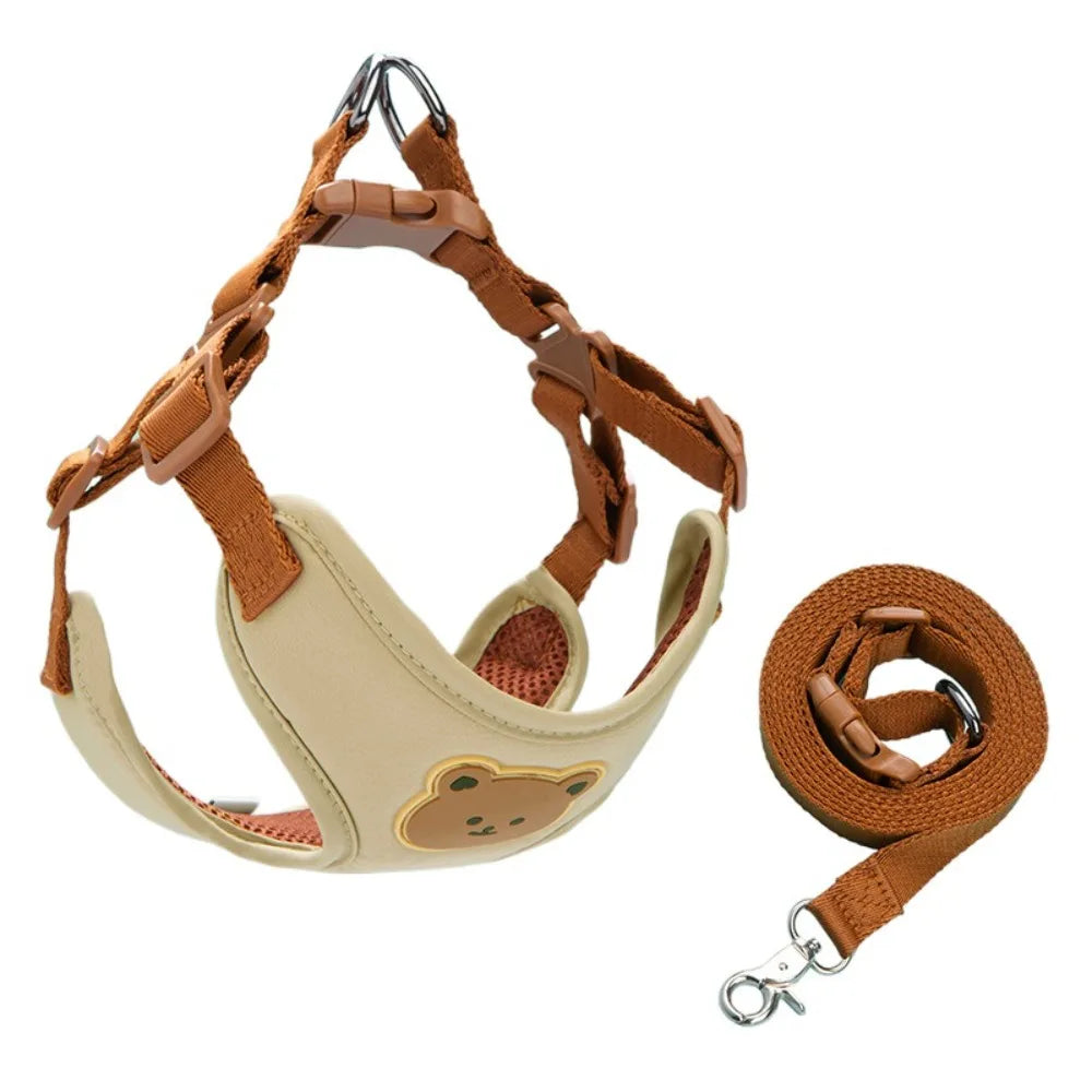 Ensemble harnais et laisse anti-traction pour chat et petit chien
