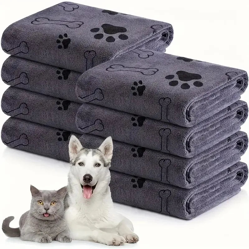 Serviette microfibre absorbante à séchage rapide pour chien