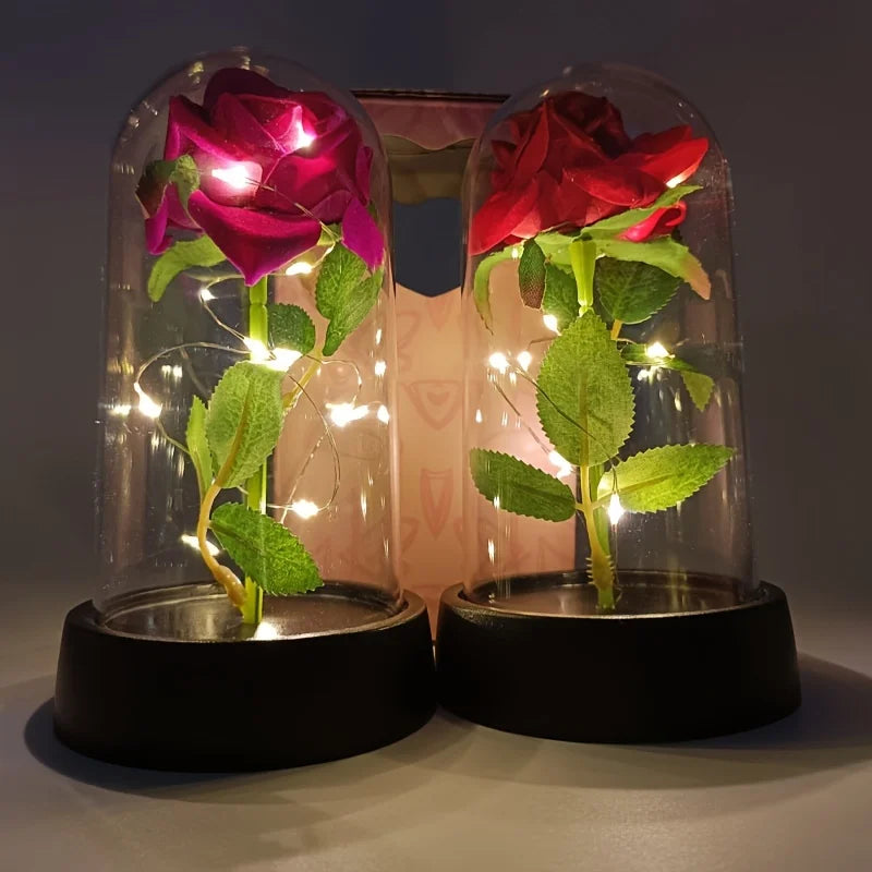 Rose Éternelle Lumineuse – Cadeau Romantique & Décoration Élégante
